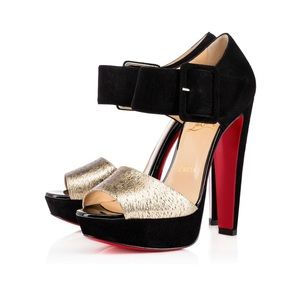 CHRISTIAN LOUBOUTIN Haute Retenue black suede shoe